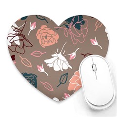 Rose -01 Heart Mousepads by LakenParkDesigns