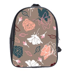 Rose -01 School Bag (large) by LakenParkDesigns