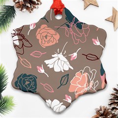 Rose -01 Ornament (snowflake) by LakenParkDesigns