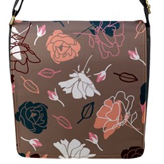 Rose -01 Flap Closure Messenger Bag (s) by LakenParkDesigns