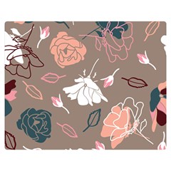 Rose -01 Double Sided Flano Blanket (medium)  by LakenParkDesigns