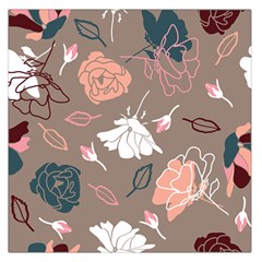 Rose -01 Large Satin Scarf (square) by LakenParkDesigns