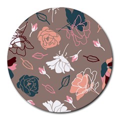 Rose -01 Round Mousepads by LakenParkDesigns