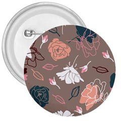 Rose -01 3  Buttons by LakenParkDesigns