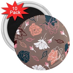 Rose -01 3  Magnets (10 Pack) 