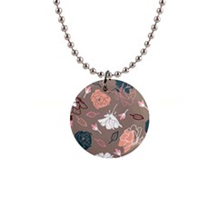 Rose -01 1  Button Necklace by LakenParkDesigns