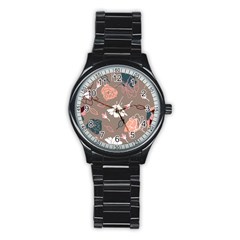 Rose -01 Stainless Steel Round Watch by LakenParkDesigns