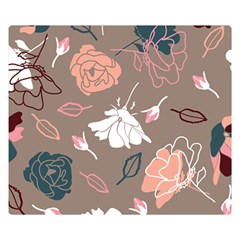 Rose -01 Double Sided Flano Blanket (small)  by LakenParkDesigns