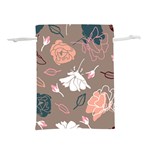 Rose -01 Lightweight Drawstring Pouch (S) Back