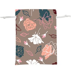 Rose -01  Lightweight Drawstring Pouch (xl) by LakenParkDesigns