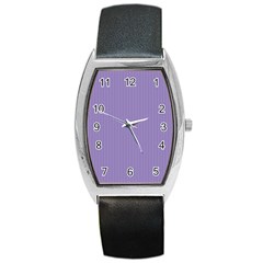 Bougain Villea Purple & Black - Barrel Style Metal Watch by FashionLane