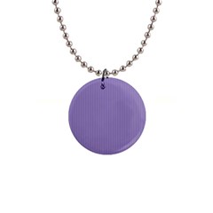 Bougain Villea Purple & Black - 1  Button Necklace by FashionLane