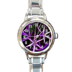 Neurons Brain Cells Imitation Round Italian Charm Watch by HermanTelo