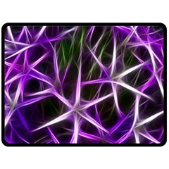 Neurons Brain Cells Imitation Double Sided Fleece Blanket (large) 