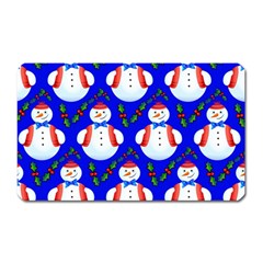 Seamless Snow Cool Magnet (rectangular) by HermanTelo