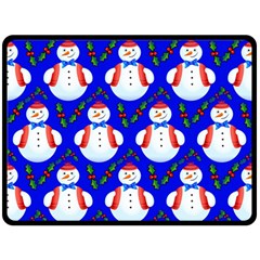 Seamless Snow Cool Fleece Blanket (large)  by HermanTelo