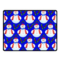 Seamless Snow Cool Double Sided Fleece Blanket (small)  by HermanTelo