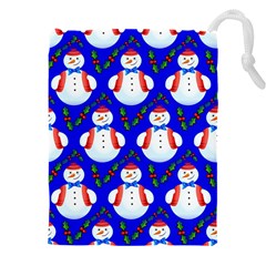 Seamless Snow Cool Drawstring Pouch (5xl) by HermanTelo