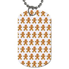 Gingerbread Men Dog Tag (two Sides) by Mariart