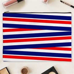 Patriotic Ribbons Cosmetic Bag (xxxl) by Mariart