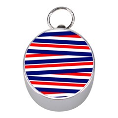 Patriotic Ribbons Mini Silver Compasses by Mariart