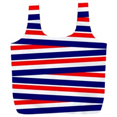 Patriotic Ribbons Full Print Recycle Bag (xxxl) by Mariart