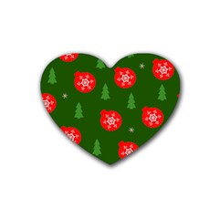 Christmas 001 Heart Coaster (4 Pack) 