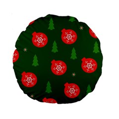 Christmas 001 Standard 15  Premium Round Cushions by MooMoosMumma