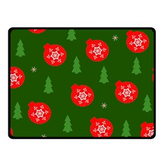 Christmas 001 Double Sided Fleece Blanket (small)  by MooMoosMumma