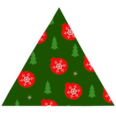 Christmas 001 Wooden Puzzle Triangle by MooMoosMumma