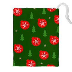 Christmas 001 Drawstring Pouch (4xl) by MooMoosMumma