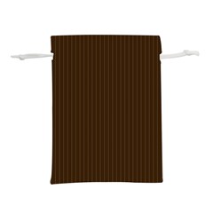 Brunette Brown & White -  Lightweight Drawstring Pouch (L)