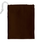 Brunette Brown & White -  Drawstring Pouch (4XL) Back