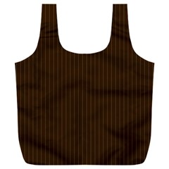 Brunette Brown & White -  Full Print Recycle Bag (XXL)