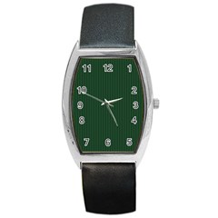 Eden Green & White - Barrel Style Metal Watch by FashionLane