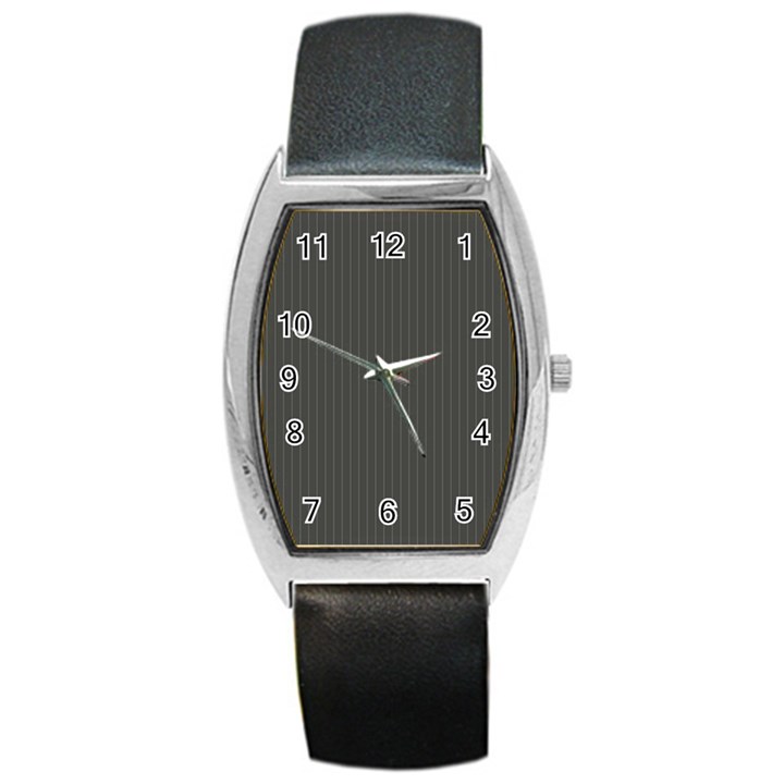 Beluga Grey & White - Barrel Style Metal Watch