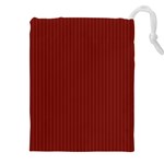 Berry Red & White - Drawstring Pouch (5XL) Front