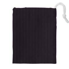 Onyx Black & White - Drawstring Pouch (4xl) by FashionLane