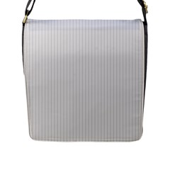 Platinum & Black - Flap Closure Messenger Bag (l) by FashionLane