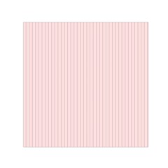 Soft Bubblegum Pink & Black - Small Satin Scarf (square)