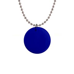 Admiral Blue & White - 1  Button Necklace