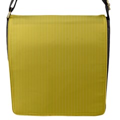 Ceylon Yellow & White - Flap Closure Messenger Bag (s) by FashionLane