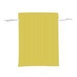 Ceylon Yellow & White - Lightweight Drawstring Pouch (L) Front