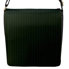 Kombu Green & White - Flap Closure Messenger Bag (s) by FashionLane