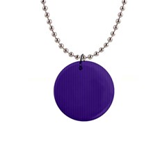 Spanish Violet & White - 1  Button Necklace by FashionLane