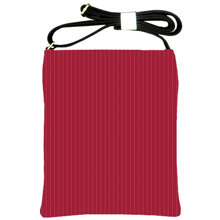 Vivid Burgundy & White - Shoulder Sling Bag