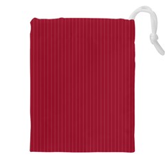 Vivid Burgundy & White - Drawstring Pouch (5xl) by FashionLane