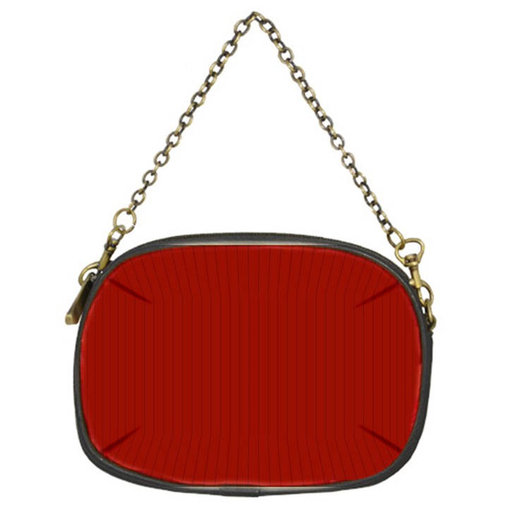 Lipstick Red & Black - Chain Purse (One Side)