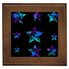 Mermaid Stars Framed Tile by Dazzleway