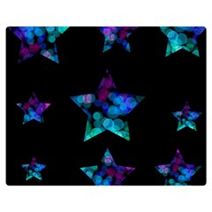 Mermaid Stars Double Sided Flano Blanket (medium)  by Dazzleway